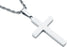 Stainless Steel Cross Pendant With Rope Chain