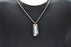 Time After Time Blackjack Men's SS Dog Tag Necklace CZ BJP188W - Time After Time Watches