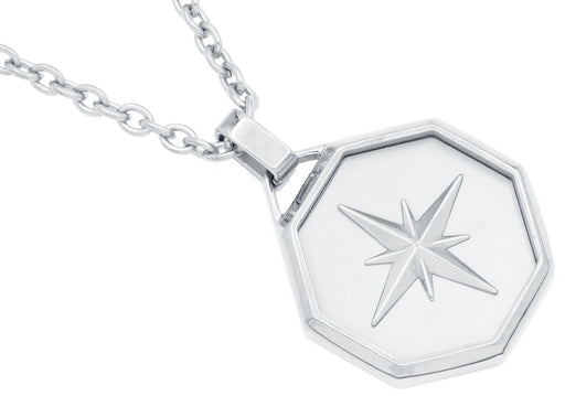 Blackjack Jewelry Stainless Steel Compass Pendant - Time After Time Watches