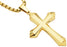 Stainless Steel Cross Pendant Necklace with Round Box Chain