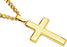Blackjack Jewelry Blackjack Men's 18k Gold-Plated Cross Necklace BJP48GZ - Time After Time Watches