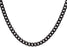 Blackjack Jewelry Blackjack Men's Black Plated SS Curb Link Chain BJS10NB7M - Time After Time Watches
