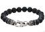 Blackjack Jewelry Blackjack Men's Beaded Onyx Stone Bracelet BJS16BON - Time After Time Watches