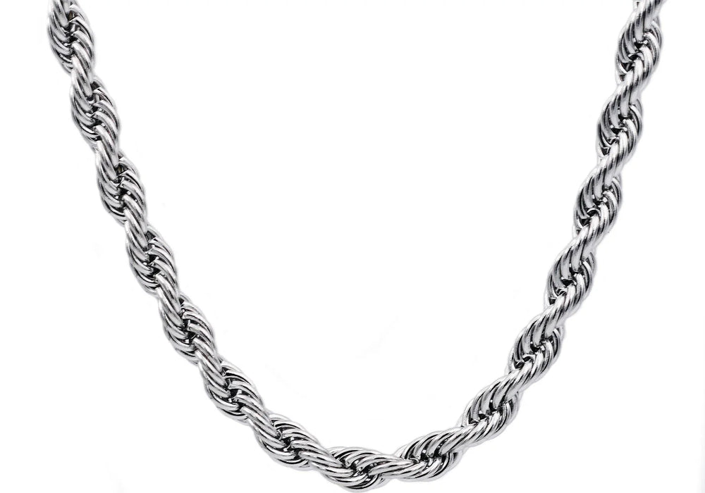Blackjack Jewelry 5mm Rope Chain Necklace - Time After Time Watches