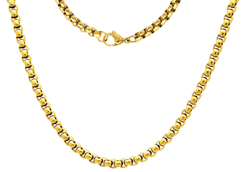 5mm Round Box Link Chain Necklace