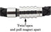 Blackjack Jewelry Blackjack Men's Bracelet Black Leather & SS BJB180 - Time After Time Watches