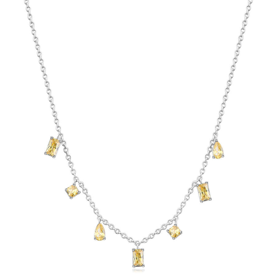 Brosway Italia BROSWAY FANCY ENERGY YELLOW NECKLACE WITH GOLDEN YELLOW CZ - Time After Time Watches