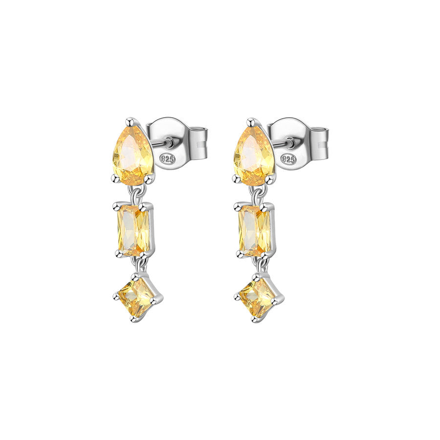 Brosway Italia BROSWAY FANCY ENERGY YELLOW EARRINGS WITH GOLDEN YELLOW CZ - Time After Time Watches