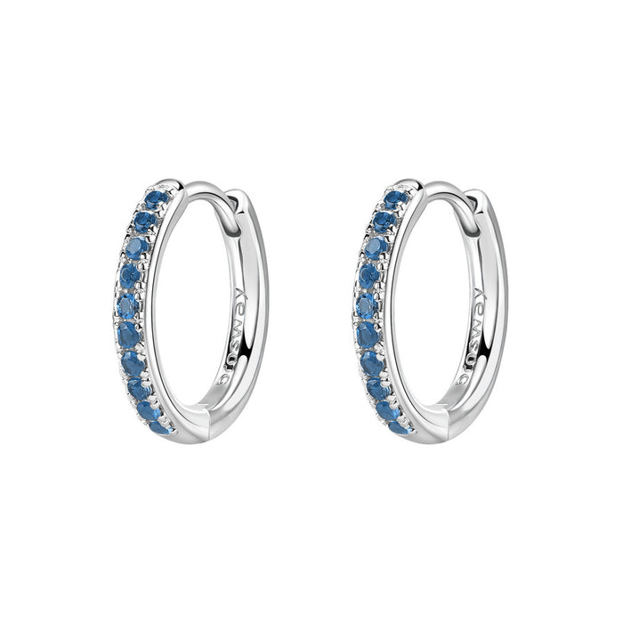 Brosway Italia BROSWAY FANCY FREEDOM BLUE HOOP EARRINGS - Time After Time Watches