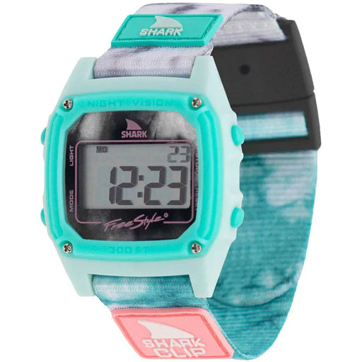 Freestyle Shark Classic Clip - TIE DYE AQUA CLOUD FS101123