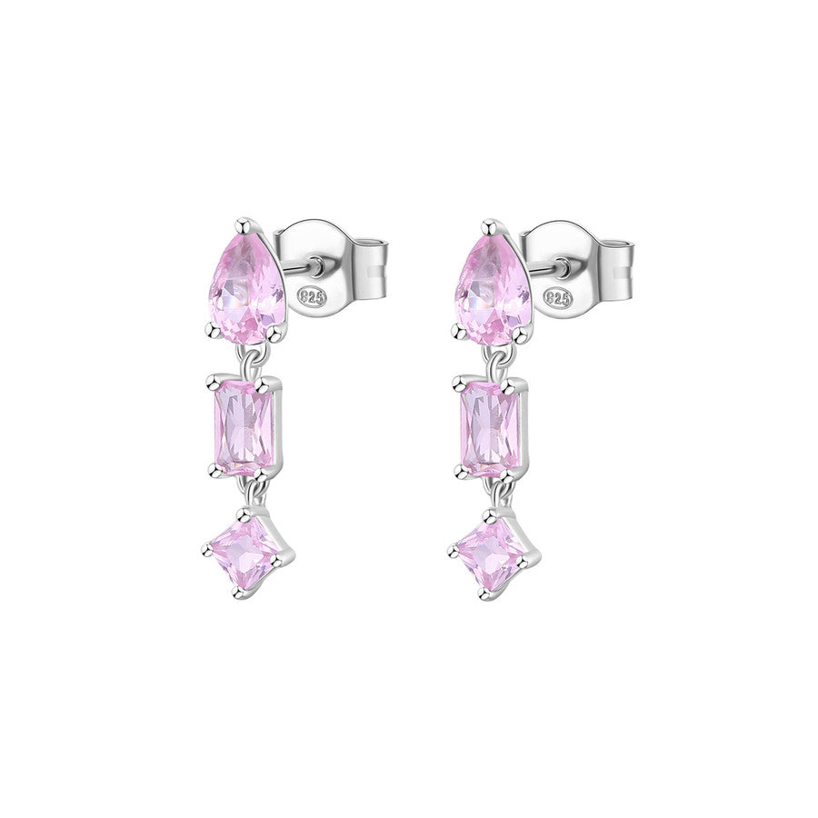 Brosway Italia BROSWAY FANCY VIBRANT PINK EARRING WITH LIGHT RUBY CZ - Time After Time Watches