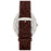 Master Works Brown Leather Watch back MW16SNEDDBO0