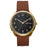 Master Works Brown Leather Watch MW16YBEDLBO0 front
