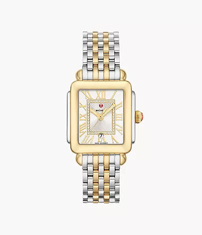 Michele Deco Madison Mid Two-Tone Diamond Dial