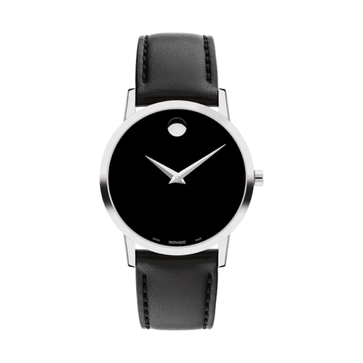 MOVADO MOVADO CLASSIC MUSEUM BLACK LEATHER - Time After Time Watches