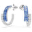 Swarovski SWAROVSKI MATRIX HOOP EARRINGS BLUE - Time After Time Watches