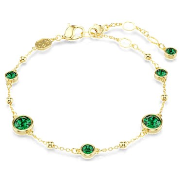 SWAROVSKI IMBER BRACELET GREEN/GOLD TONE