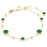 SWAROVSKI IMBER BRACELET GREEN/GOLD TONE