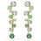 SWAROVSKI CONSTELLA DROP EARRINGS GREEN/GOLD TONE