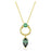 SWAROVSKI MESMERA PENDANT GREEN/GOLD