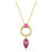 SWAROVSKI MESMERA PENDANT PINK/GOLD