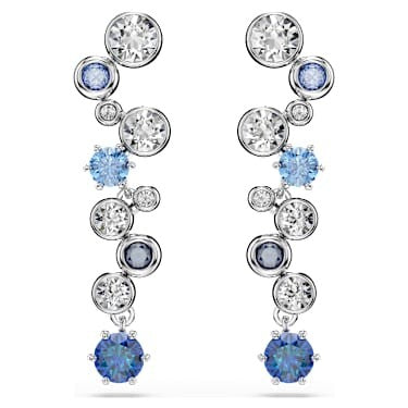 SWAROVSKI CONSTELLA DROP EARRINGS BLUE