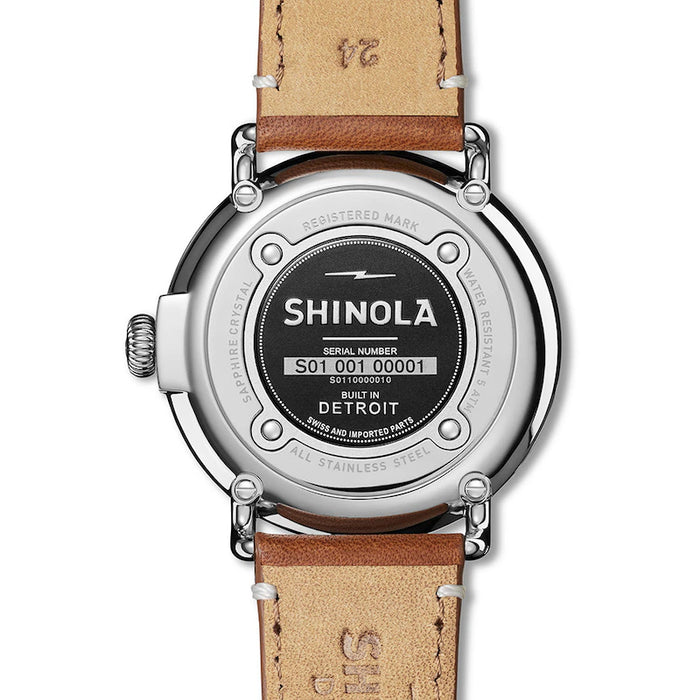 Shinola Runwell 47mm White Dial & Leather