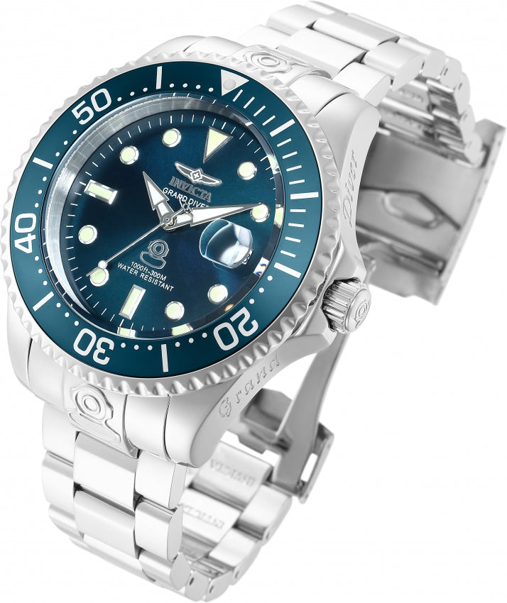 Invicta Pro Diver Men's Automatic SS & Blue Dial 18160