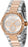 ladies two-tone rose and stainless steel aviator watch from invicta. mother of pearl face with chronograph features. 