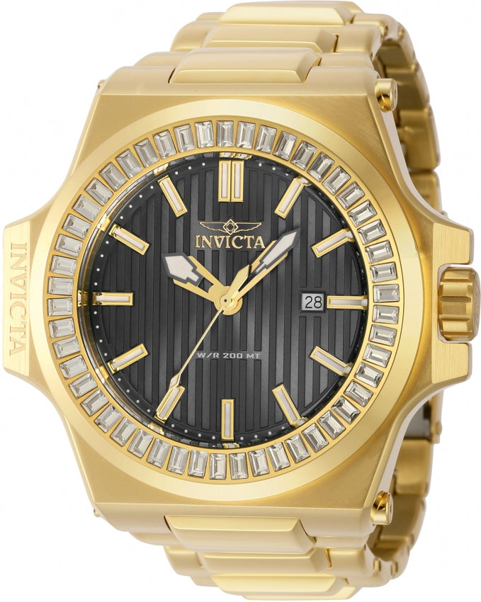Invicta Akula Gold Tone & Black Dial 43389