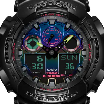 G-Shock G-SHOCK ANALOG DIGITAL GA100RGB-1A - Time After Time Watches