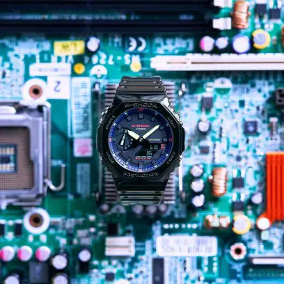 G-Shock G-SHOCK ANALOG DIGITAL GA2100RGB-1A - Time After Time Watches