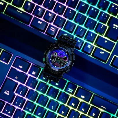 G-Shock G-SHOCK ANALOG DIGITAL GA100RGB-1A - Time After Time Watches