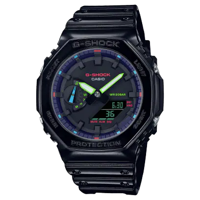 G-Shock G-SHOCK ANALOG DIGITAL GA2100RGB-1A - Time After Time Watches