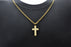 Blackjack Jewelry Blackjack Men's Necklace Gold-Toned Cross & Chain CZ SS BJP122G - Time After Time Watches