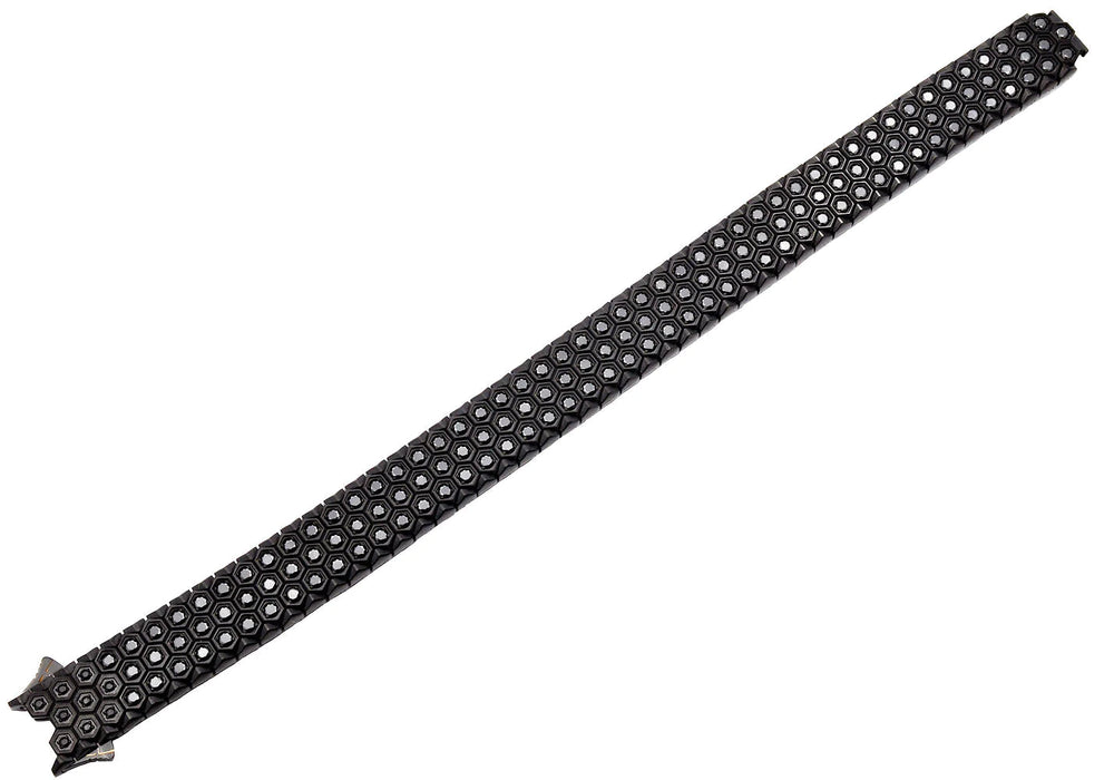 Blackjack Jewelry Blackjack Men's Bracelet Honeycomb Black CZ SS BJB279B - Time After Time Watches