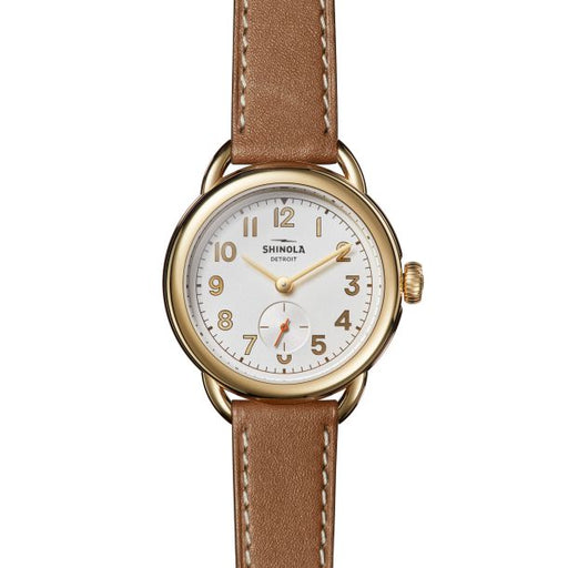 Shinola Shinola The Roundabout 38mm PVD Gold & Leather - Time After Time Watches