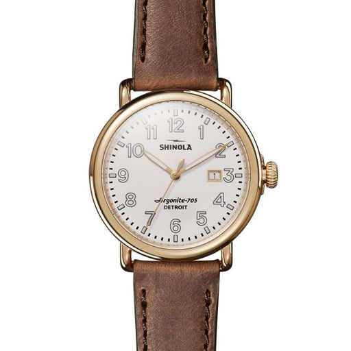 Shinola Runwell 41mm Ivory Dial & Leather