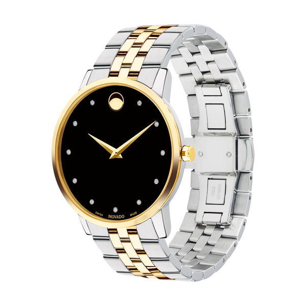Movado Movado Men's Museum Classic Diamond Accent Two-Tone 0607202 - Time After Time Watches