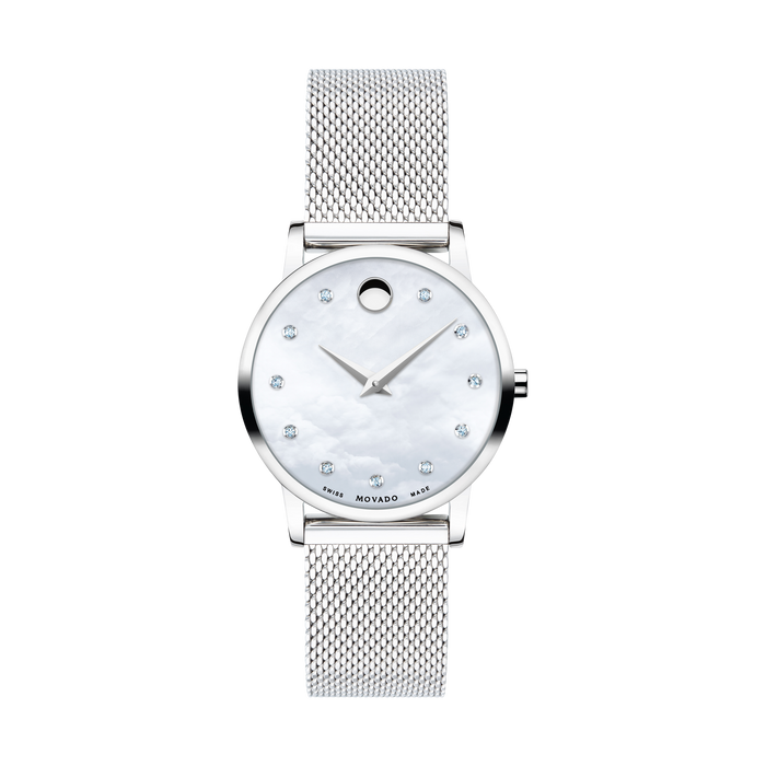 Movado Women's Museum Classic MOP Dial Mesh Strap 0607491