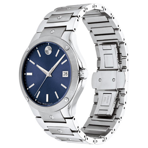 Men's Movado SE Watch with Dark Blue Dial