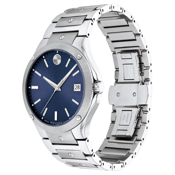 Blue 2025 movado watch