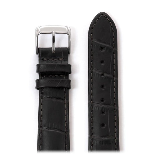 Men's Alligator Matte Leather Band in Black and Brown