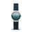 Ladies' Classic Polished Silver Blue Glitter 10126-3073