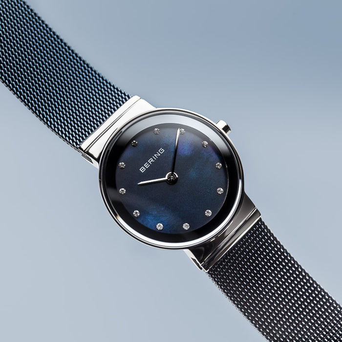 Classic Polished Silver Blue 10126-307