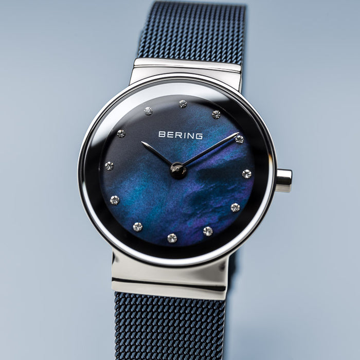 Classic Polished Silver Blue 10126-307
