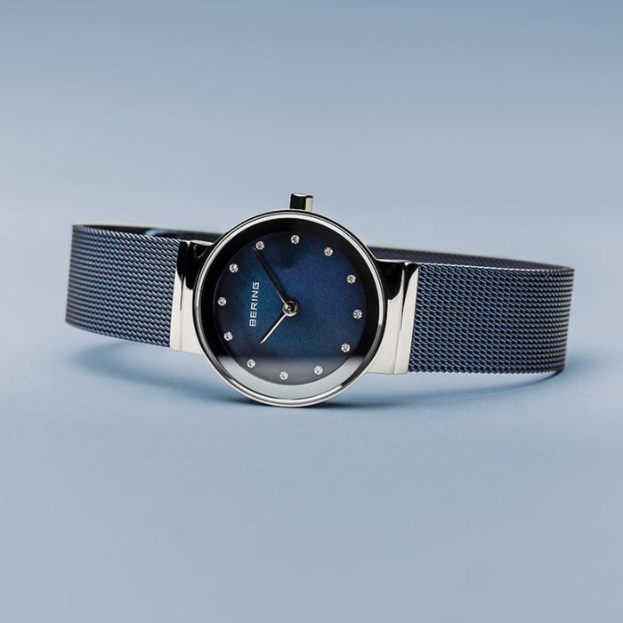 Classic Polished Silver Blue 10126-307