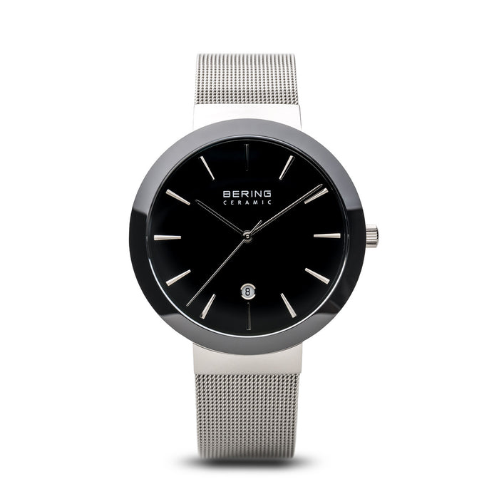 Men's Ceramic Polished Silver 11440-042