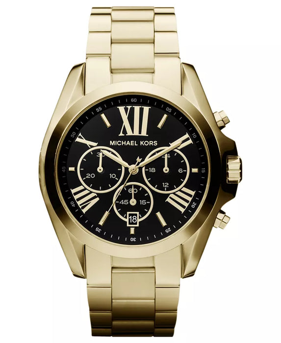 Michael kors black gold watch online