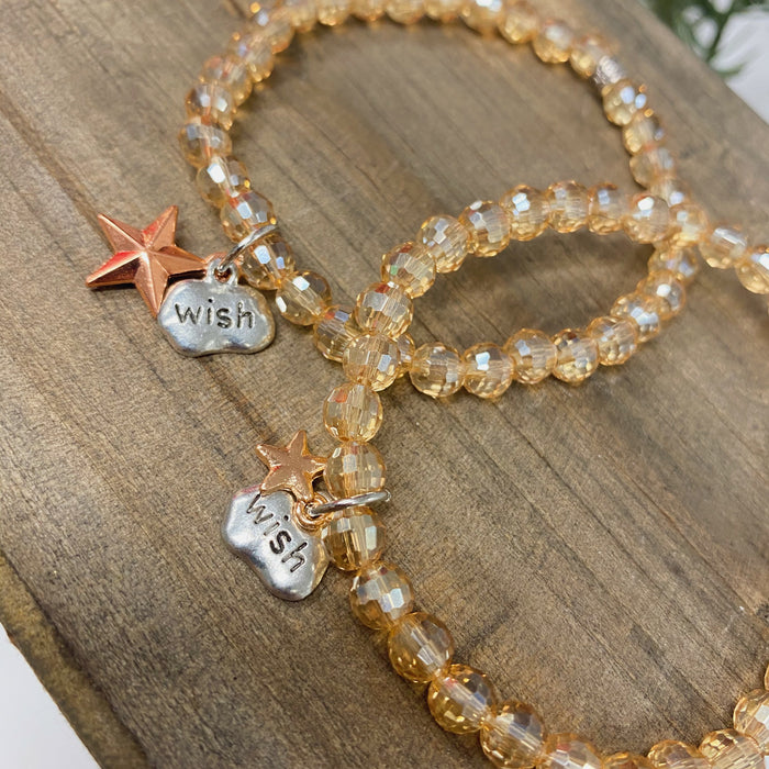 Limited Edition Make-A-Wish Big & Little Star Bracelet Set